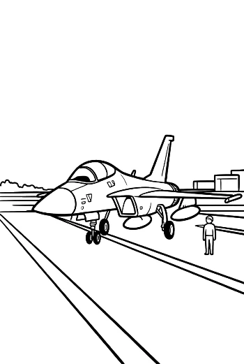 Fighter Jet for Kids Printable
