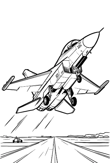 Fighter Jet for Kids Printable