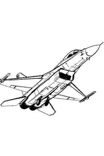 Su-27 Flanker Fighter Jet in Steep Climb