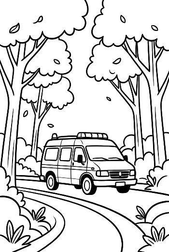 Cute Rescue Van Printable