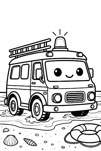 Rescue Van Printable