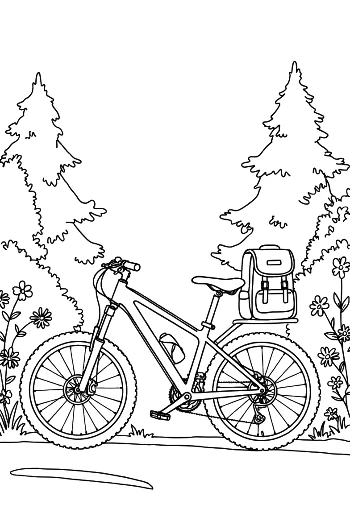 Cute Mountain Bike Printable