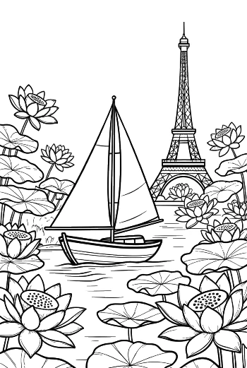 Sailboat Coloring Sheet Printable
