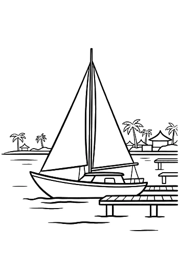 เรือใบสำหรับเด็กพิมพ์ได้