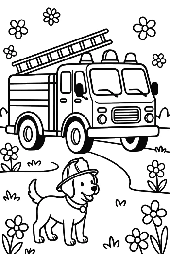 Fire Engine Printable