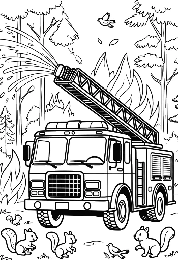 Free Fire Engine Printable