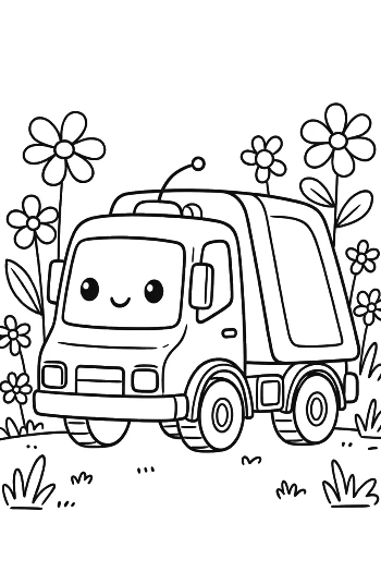 Recycling Truck Printable