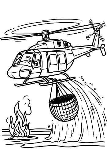 Cute Rescue Chopper Printable