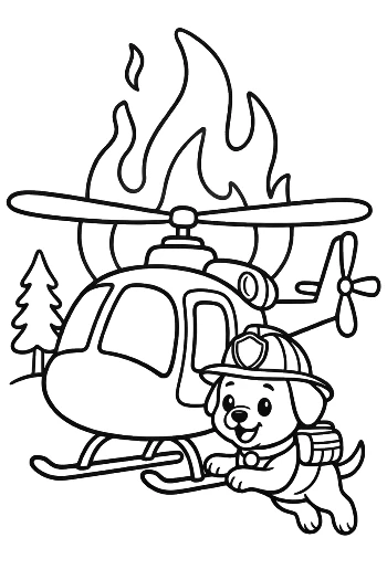 Free Rescue Chopper Coloring Sheet Printable
