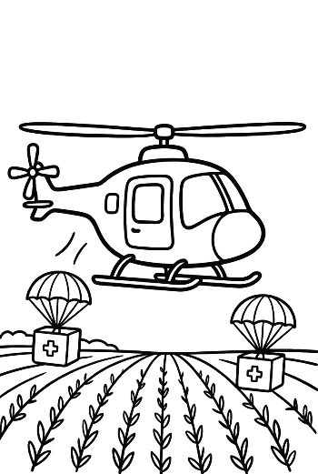 Rescue Chopper Coloring Sheet Printable