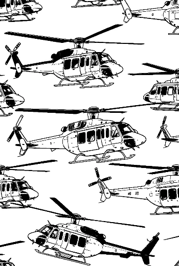 Rescue Chopper Seamless Pattern