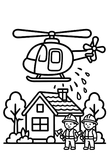 Rescue Chopper Printable