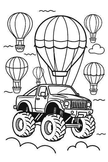 Download Big Wheels Coloring Sheet Printable