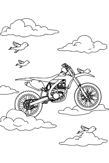 Cute Dirt Bike Printable