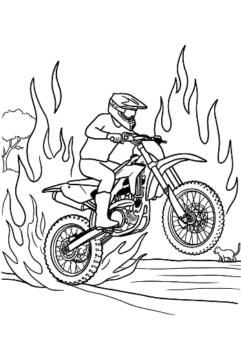 Dirt Bike for Kids Printable