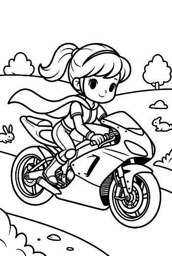 Sport Bike Printable