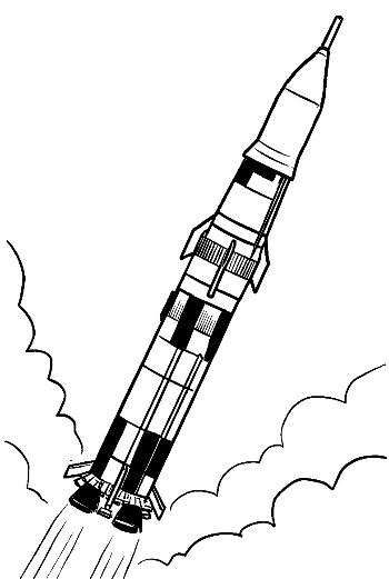 Saturn V Rocket Launching