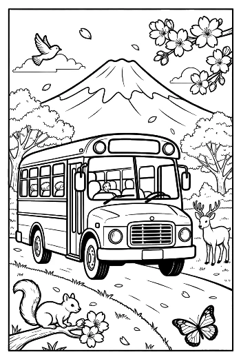 Download Yellow Bus Printable
