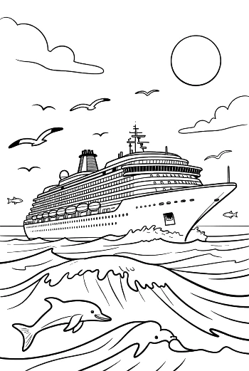 Cute Cruise Ship Printable