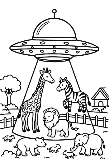 Cute UFO Printable