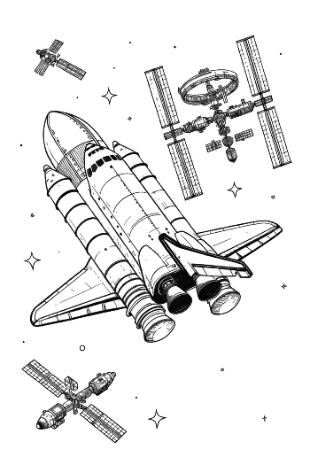 Space Shuttle Docking with the International Space Station Printable