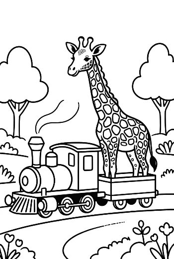 Cute Steam Engine Printable