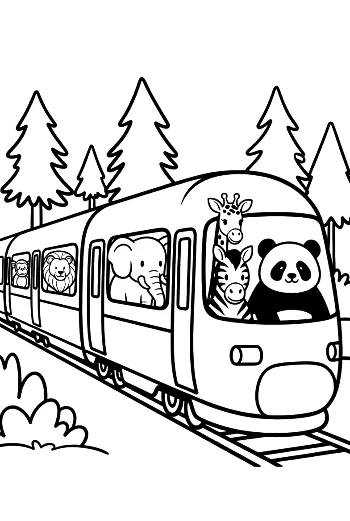 Free Bullet Train Printable